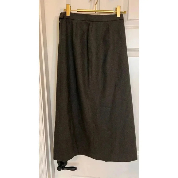 Vintage J.H. Collectibles Women’s Size 2 XS small  Wool green  Dress Long Skirt - Picture 3 of 11